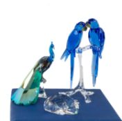COLLECTION OF SWAROVSKI CRYSTAL including, 2013 SCS Peacock Loyalty, model no. 1142861, 2014