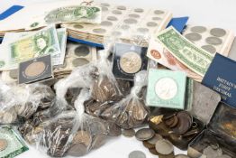 LARGE COLLECTION OF MAINLY PRE-DECIMAL GB COINS including four Boots Coin Collectors Albums containg