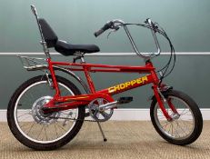 MKIII 'ARROW WEDGE' RALEIGH CHOPPER, red aluminium frame, handlebar mounted gear lever, produced