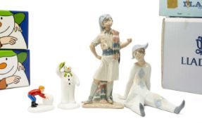 COALPORT & LLADRO FIGURINES, Wistful Memories, no.8154 and Valencia Boy, no.1400, together with