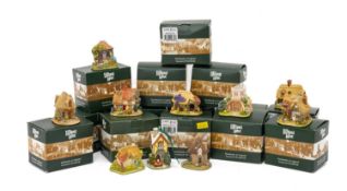 COLLECTION OF LILLIPUT LANE MODELS including, Dove Cote, Dove Cote S/P, Finders Keepers, Where