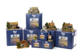 COLLECTION OF LILLIPUT LANE MODELS including, Old Mother Hubbards, Summer Days, The Pottery,