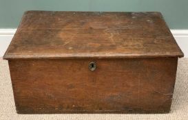 OAK BIBLE BOX, late 19th Century, 30 (h) x 69 (w) x 45cms (d) Provenance: private collection