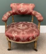 A REGENCY STYLE TUB CHAIR, 66 (h) x 58cms (diam.) - (amended description) Provenance: private