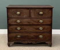 VICTORIAN MAHOGANY CHEST OF THREE DRAWERS with lift top, 111 (h) x 122 (w) x 54cms (d) Provenance: