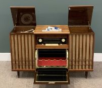 VINTAGE RADIOGRAM CABINET by Golm, with spare valves, fitted interior etc, 82 (h) x 133 (w) x 42 cms
