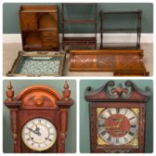 FURNISHING ASSORTMENT (8) to include wall clocks, wall hanging shelves, ETC Provenance: private