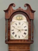 JOHN TELFORD OF WIGTON LONGCASE CLOCK, early 19th century, 30-hour mahogany example with painted