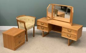 OFFERED WITH LOT 29 - MODERN BEDROOM FURNITURE comprising G Plan dressing table with four drawers,