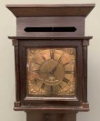 18TH CENTURY OAK LONGCASE CLOCK, by Hampson of Wrexham, no. 1594 with single weight and pendulum