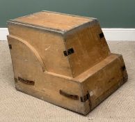 PINE EQUESTRIAN TACK BOX 60 (h) x 75 (w) x 72cms (d) Provenance: private collection Denbighshire
