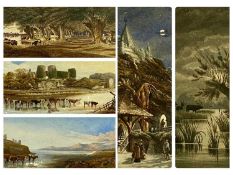 JOSEPH JOSIAH DODD OF BANGOR (British 19th century) three watercolours - 