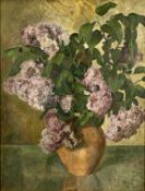 ‡ ATTRIBUTED TO CHARLES FREDERICK TUNNICLIFFE RA oil on canvas - still life vase of flowers,