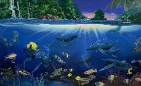 FRANCIS contemporary artist's proof colour print - Sanctuary II, signed and titled in pencil, 49 x