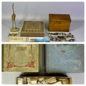 COLLECTABLES including antique & vintage postcards contained in two albums, various loose