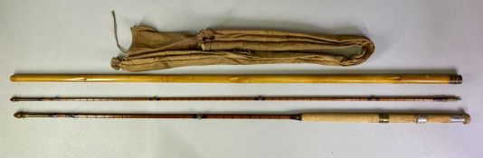 HARDYS W FITTING 'THE PERFECTION' TWO PIECE CANE FLY ROD, regd 16.8.73, steel centre, NO 12753
