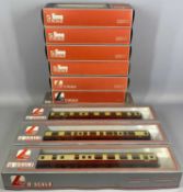 LIMA O SCALE MODEL RAILWAYS, three boxed passenger carriages and various empty boxes Provenance: