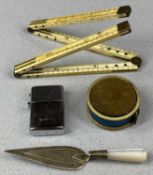 INTERESTING COLLECTION OF ANTIQUE & VINTAGE PEN KNIVES including silver and mother of pearl