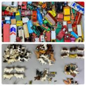 COLLECTION OF VINTAGE & LATER DIE CAST SCALE MODEL VEHICLES including Lesney Models of Yesteryear,