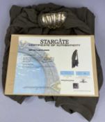 STARGATE SG1 (MGM TELEVISION 1997-2007) Bra'tac's Jaffa drape, microsuede with brooch closure,