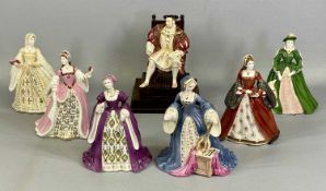 WEDGWOOD LIMITED EDITION GROUP, Henry VIII & his Six Wives, 663/4500 Henry on stepped wooden base,