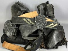 STARGATE SG1 (MGM TELEVISION 1997-2007) 'Big Wraith's' costume from 'Sateda', leather shoulder pads,