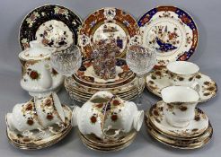 VICTORIANA PATTERN TEA SERVICE, approx. 20 pieces, various Masons plates, two Waterford Colleen