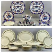 ROYAL DOULTON 'TAPESTRY' PATTERN DINNER SERVICE, including two tureens and a sauce boat, 28