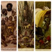 GUSTAV LUDWIG MUTZEL (German 1839-1893) two colour lithographs with printed signatures - entitled '