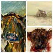 VARIOUS ARTISTS/MEDIUMS: CATHERINE McBAIN oil on canvas - entitled on label verso 'Waterwheel', 24.5