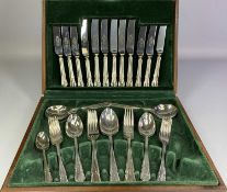 CASED CANTEEN OF EPNS A1 CUTLERY FOR SIX PERSONS, 41 pieces Provenance: private collection Conwy