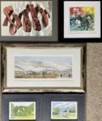 VARIOUS ARTISTS: ALISON BRADLEY limited edition 142/350 colour print - 'Ruthin yn y Gaf', signed