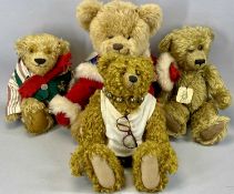 GROUP OF COLLECTABLE TEDDY BEARS (4), including Character Bear, Cotswold Bear and Harrods