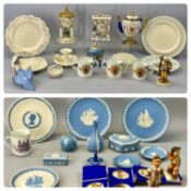 DECORATIVE CERAMICS GROUP including three Hummel figures of young boys, Nao figure of young girl