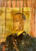 GROUP OF ARTWORK & EPHEMERA RELATING TO MAJOR CLAUDE STANLEY WILLIAMS - ROYAL MARINES, including oil
