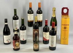 WINES & SPIRITS including Glenmorangie 10 year old single malt scotch whiskey, one bottle, red wines