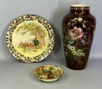 ROYAL DOULTON CIRCULAR CHARGER, 'Under the Greenwood Tree', printed marks no. 57930, 39cms (