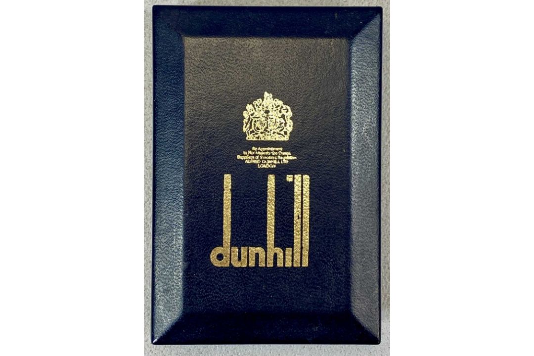 DUNHILL ROLLAGAS GOLD PLATED & YELLOW ENAMEL POCKET LIGHTER in box with instructions Provenance: - Image 8 of 8