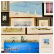 COLIN WOLF, GELDART and an assortment of other paintings and prints, thirteen in total Provenance: