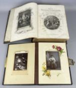 VICTORIAN PHOTO ALBUM with contents, together with 1878 Family Bible Provenance: private