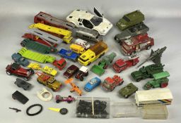 VARIOUS DIECAST VEHICLES including Dinky Fire tender (920534), a Dinky Steamroller, Corgi and