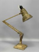 GEORGE CAWARDINE'S 'THE ANGLEPOISE' LAMP on a square stepped base Provenance: private collection