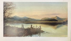 ROB PIERCY limited edition (473/500) colour print - 'Yr Wyddfa a Cnicht', signed, numbered and