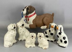 CERAMIC ANIMAL MODELS by Royal Doulton, Beswick, Burleigh, the tallest 20cms H, together with a
