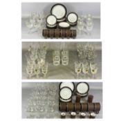 HORNSEA 'CONTRAST' DINNERWARE together with boxed drinking glassware Provenance: private