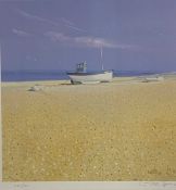 LES SPENCE (20th century) limited edition print - 'Low Tide', with blind gallery stamp, signed in