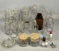 PHARMACEUTICAL MEDICINE GLASSWARE (approx. 18) Provenance: private collection Conwy