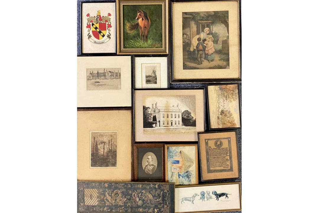 VARIOUS ARTISTS prints, paintings and engravings, various sizes (22) Provenance: deceased estate - Image 3 of 3