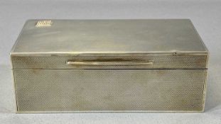 ASPREY & CO SILVER CIGARETTE CASE having machine-turned decoration, monogrammed 'SCLL' in gold,