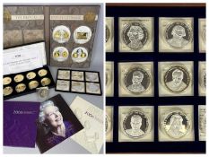 WINDSOR MINT BOXED SET OF TWELVE PROOF COINS, The Presidents of the USA and CASED PROOF COIN SETS,